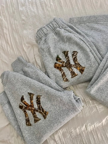Grey Camo NY Sweatpants
