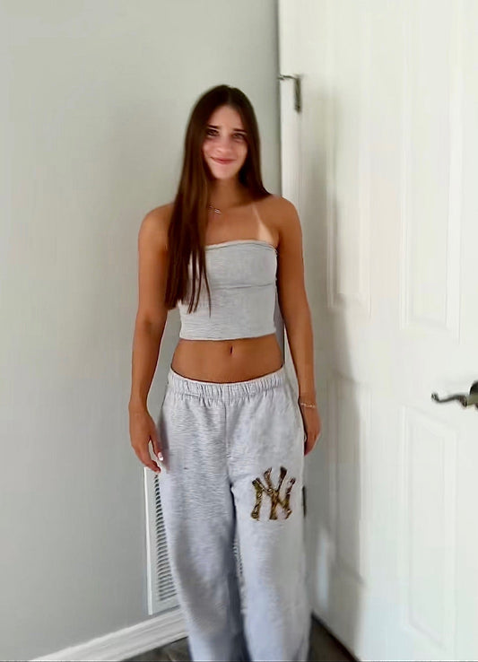 Grey Camo NY Sweatpants