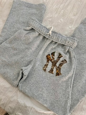 Grey Camo NY Sweatpants
