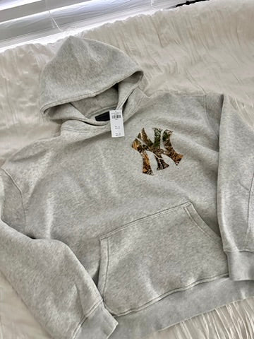 Grey Camo NY Oversized Hoodie