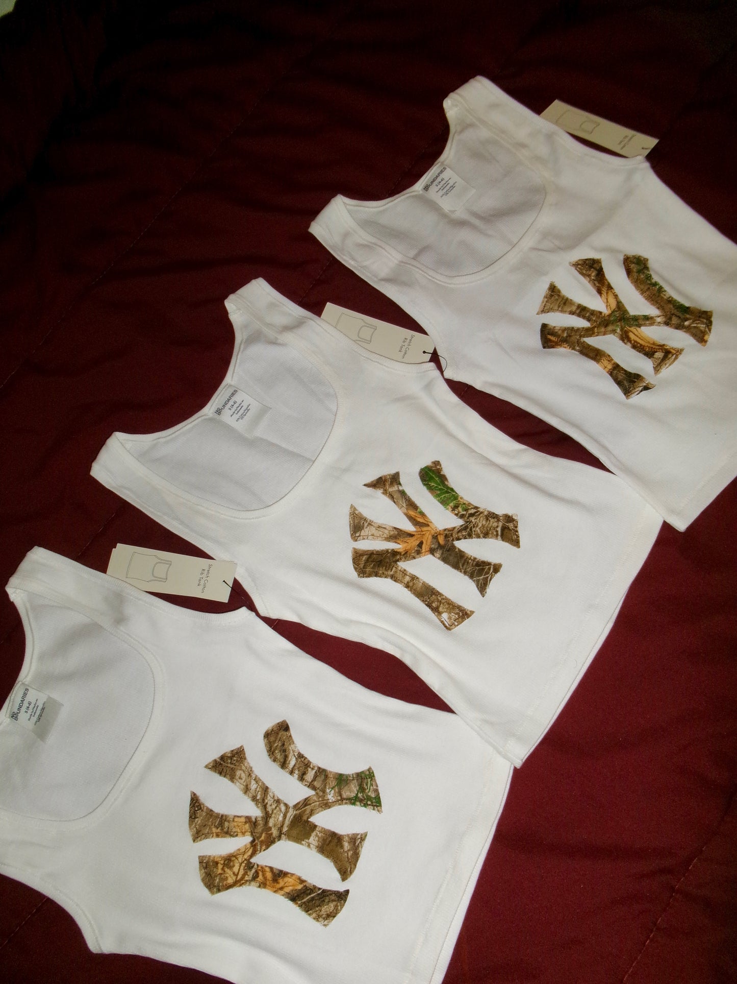 White Camo NY Tank Top