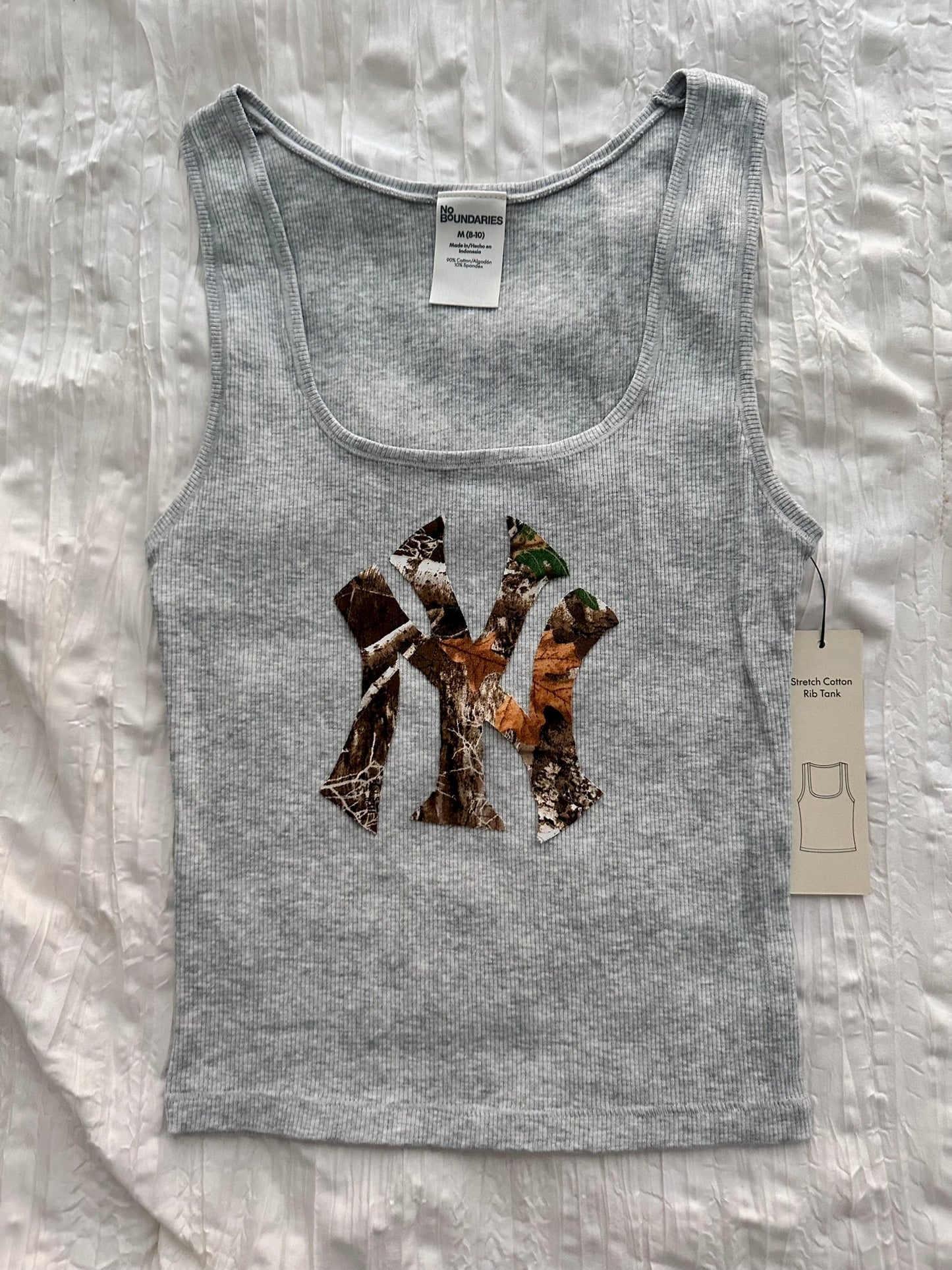 Grey NY Camo Tank-Top